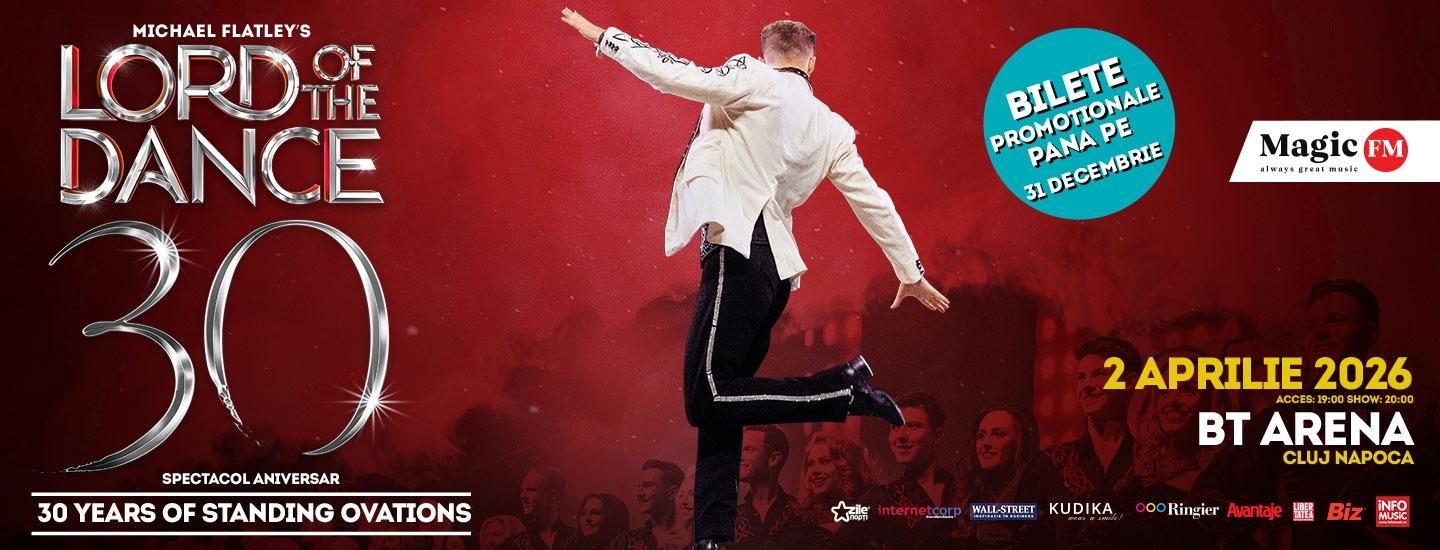 Cluj-Napoca: Lord of the Dance: 30th Anniversary Tour – Spectacol aniversar - slider 2025-10-18 10:18:19