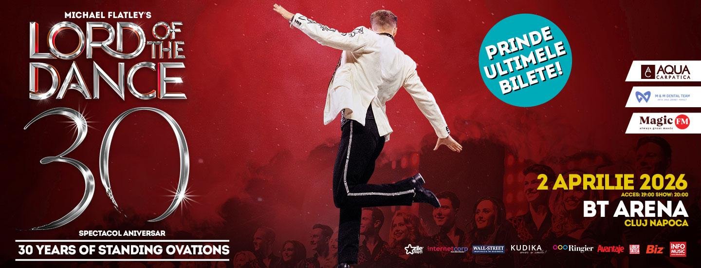 Cluj-Napoca: Lord of the Dance: 30th Anniversary Tour – Spectacol aniversar - slider 2026-03-20 14:35:03