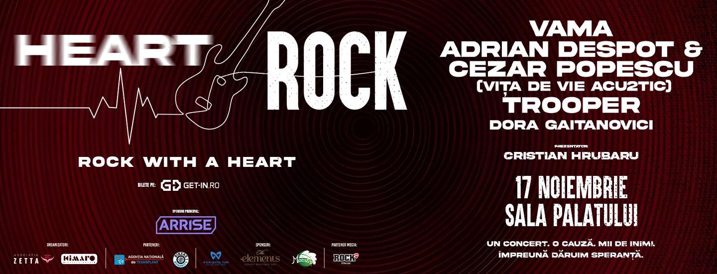Concert caritabil HEART ROCK: Vama, Vița de Vie Acou2tic, Trooper și Dora Gaitanovici - slider 2026-09-17 07:45:36