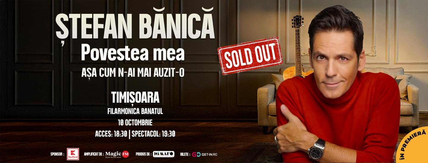 Timișoara: Ștefan Bănică – Povestea mea - slider 2026-09-29 15:18:23